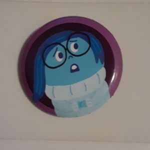 (2 for $6) Sadness 1in pin